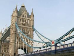 WS View of tower bridge / London, England, Great Britain  Stock Footage