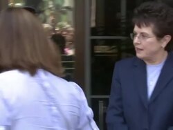 Dedication of Holly Hunter's Star Stock Footage