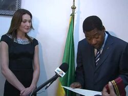 CLEAN: French First Lady honoured in Benin News Clip