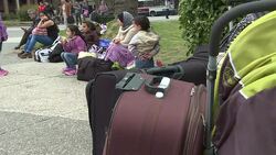 CLEAN : Syrian refugees in Uruguay protest to leave cou News Clip