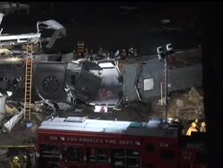 Investigators say the commuter train engineer in Friday's deadly rail collision in Los Angeles did not hit the brakes before crashing into a freight train. The AP's John Mone reports on the accident reconstruction and how rail service was back on track 4 days after the one of the worst train disasters in LA history News Clip