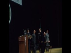 SYND 23-4-74 KING HUSSEIN OPENS CONFERENCE OF ARAB POLICE &amp; SECURITY COMMANDERS News Clip