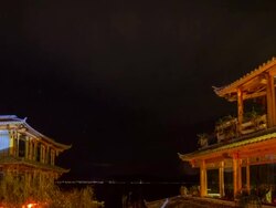 Erhai Lake, Dali, Yunnan province, China Stock Footage