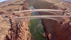 Aerial Arizona Marble Canyon Stock Footage