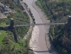 Clifton Suspension Bridge Aerials News Clip