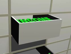 Some 3D Economy words in Drawers Stock Footage