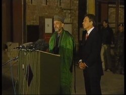 WRAP UK PM meets British troops and Karzai News Clip