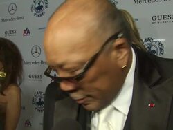 INTERVIEW: Quincy Jones on being honored, what he's most looking forward to at the 32nd Anniversary Carousel of Hope Ball at Beverly Hills CA. (Footage by WireImage Video/GettyImages) Stock Footage