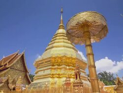 Hyperlapse of Wat Phra That Doi Suthep Temple Stock Footage