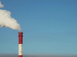 Industrial Smokestack Stock Footage