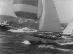 Prime Minister Nguyen Cao Ky and Prime Minister Harold Holt Take a Boat Trip Stock Footage