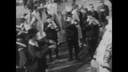 CAN640 ALASKAN INDIANS START THEIR GOOD WILL TOUR OF EUROPE IN FRANKFURT, WEST GERMANY News Clip