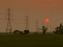 Electric power station Stock Footage