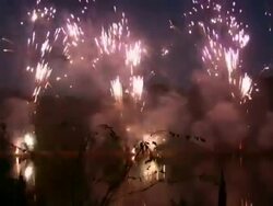 HD 1080i Fireworks with Sound 4 Stock Footage