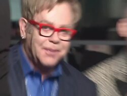 Elton John and David Furnish at the Elton John AIDS Foundation Presents 22nd Annual Academy Awards Viewing Party Sponsored By Chopard, Neuro Drinks And Wells Fargo Stock Footage