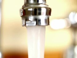 Inside Taps - Turning Off (Multi-Shots with High Quality Audio) Stock Footage