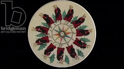 Animated 19th century phenakistoscope with angels and ghosts Stock Footage
