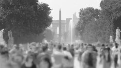 People Crowds Zoom Stock Footage