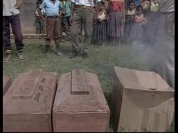 GUATEMALA: BELEN: VILLAGERS BURY REMAINS OF CIVIL WAR VICTIMS News Clip
