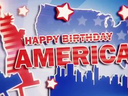 4th of July - Happy Birthday America Stock Footage