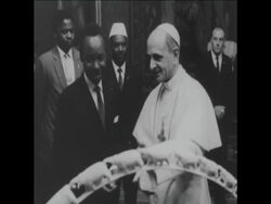 CAN 036 TANZANIAN PRESIDENT JULIUS NYERERE MEETS POPE PAUL VI Instructional Video