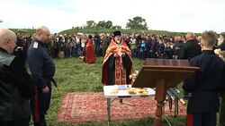 Cossack annual festival, the 'Shermitsii', Scottish 'backhold' wrestling and Ceilidh dancing. News Clip