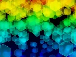 Animated background of hexahedrons Stock Footage
