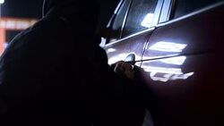 Hijacks the car Stock Footage