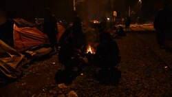 Europe's Migrants Crisis: Idomeni Stock Footage