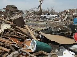 Destruction from a Tornado Stock Footage