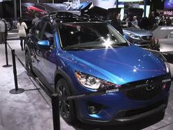 2013 Mazda CX-5 180 concept crossover montage Stock Footage
