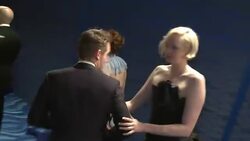 Gwendoline Christie at the HBO's Post Emmy Awards Reception - Arrivals Stock Footage