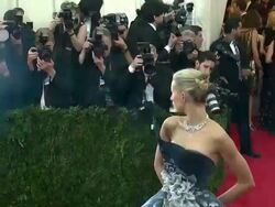 Karolina Kurkova at 'Charles James: Beyond Fashion' Costume Institute Gala - Arrivals Stock Footage