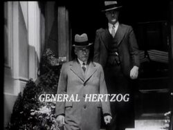 General Hertzog. News Clip