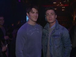 Steven R. McQueen, Colton Haynes at Abercrombie & Fitch's "The Making Of A Star" Spring Campaign Party Stock Footage