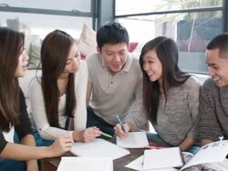 Group of Asian students Stock Footage