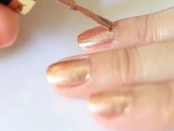 Nails painting Stock Footage