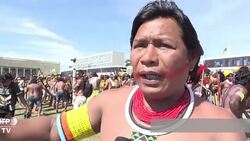 VOICED : Indigenas de Brasil prometen parar el pais News Clip