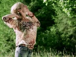 Girl twisting in nature Stock Footage