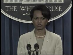 Rice briefing on Bush trip to Africa News Clip