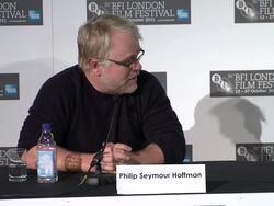 INTERVIEW: George Clooney, Philip Seymour Hoffman on being an Actor/Director at the The Ides of March Press Conference: 55th BFI London Film Festival at London England. (Footage by WireImage Video/Getty Images Entertainment Video) Stock Footage