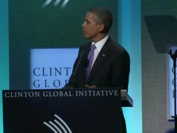 U.S. President Barack Obama on jobs / economy Stock Footage