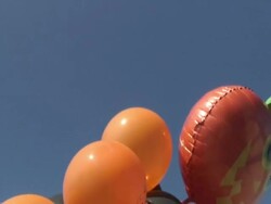 Halloween Balloons 1 Stock Footage