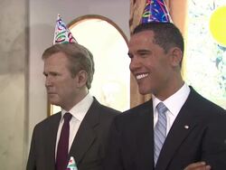 Madame Tussauds Celebrates Barack Obama's 48th Birthday Stock Footage