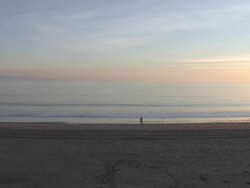 HD Jog on Beach Stock Footage