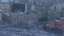 Protests and scuffles continue as dawn breaks News Clip