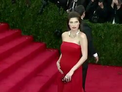 Lake Bell, Scott Campbell at 'Charles James: Beyond Fashion' Costume Institute Gala - Arrivals Stock Footage
