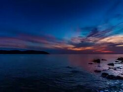 Sunset / Sunrise over sea Stock Footage