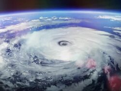 Hurricane. With flares. Stock Footage