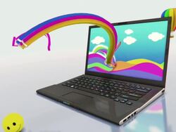 Cheerful notebook - HD Stock Footage